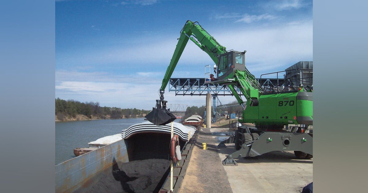 Material Handler Reduces Offloading Times | Construction Equipment