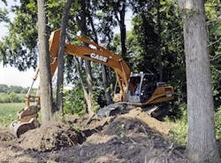 Case CX2310 excavator Feller Oilfield