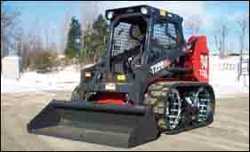 SkidSteer Converts from Tracks to Wheels Construction Equipment