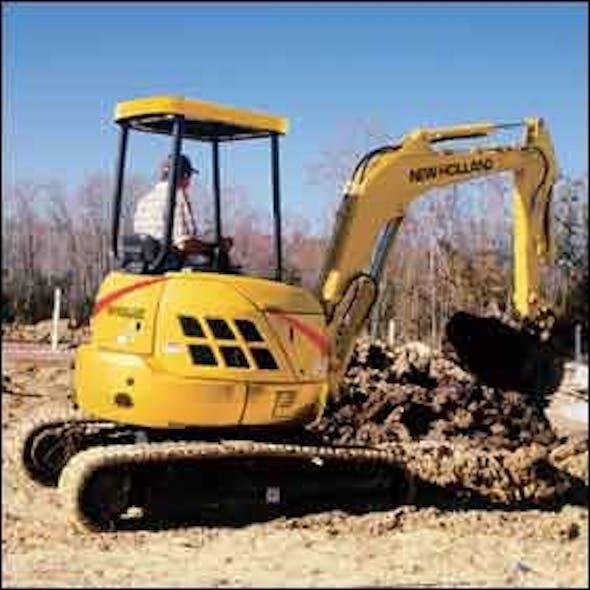 New Holland Zerotailswing EH35 and EH45 compact excavators