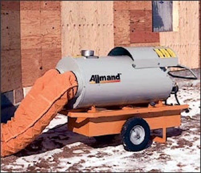 Allmand indirect oilfired portable heaters Construction Equipment