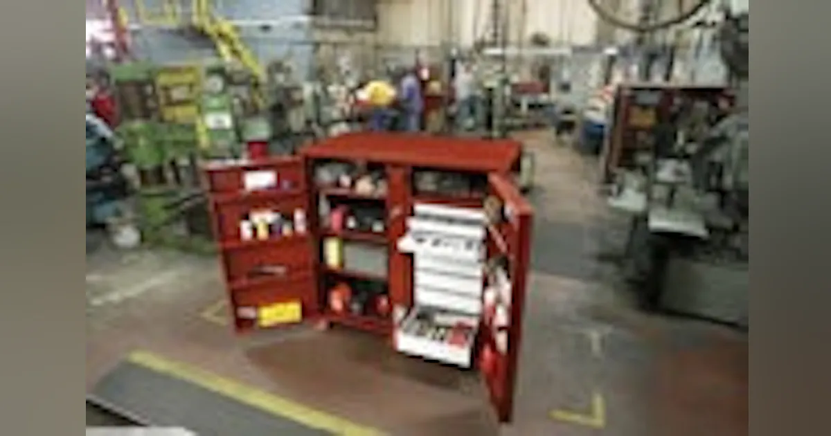 Delta Jobox Delta JOBOX Industrial 2-Door 8-Drawer Cabinet | Construction Equipment