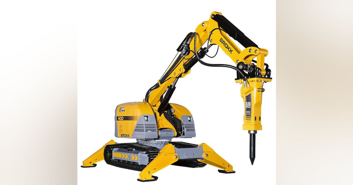 Brock remote control excavator shop