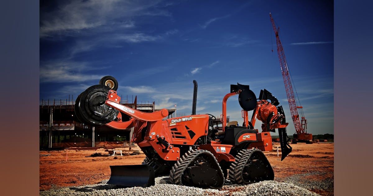Ditch Witch RT80 Quad Ride-on Trencher | Construction Equipment