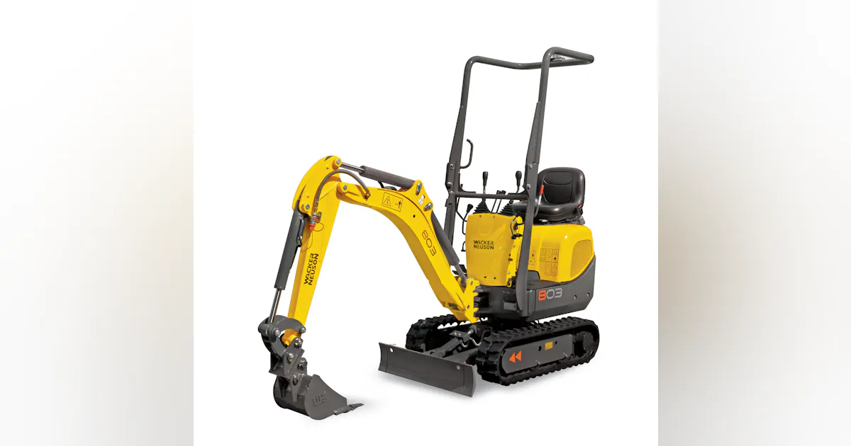 Wacker Neuson 803 Mini Excavator | Construction Equipment