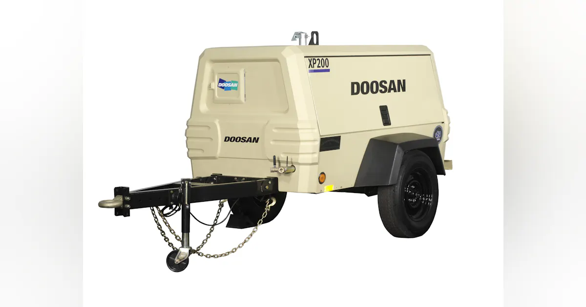 Doosan Portable Power XP200WJD Compressor | Construction Equipment