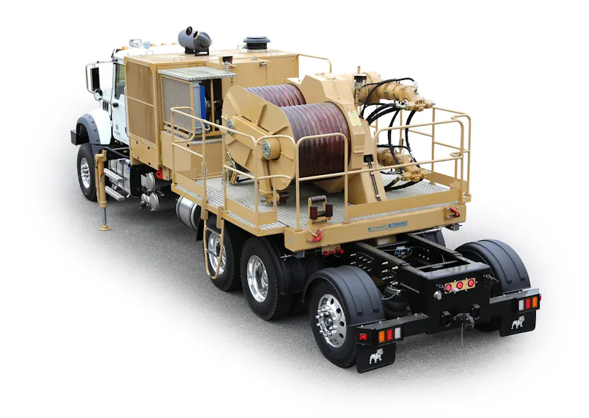 Condux Tesmec ARS916 TruckMounted Hydraulic Puller Construction