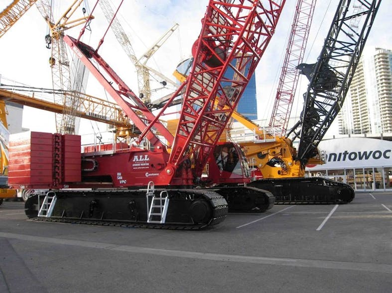 Manitowoc MLC300 and MLC650 Crawler Cranes Construction Equipment