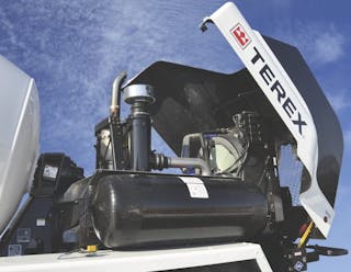 Terex CNG mixer truck engine