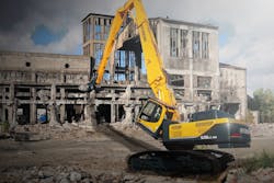 Hyundai R520LC-9A demolition excavator