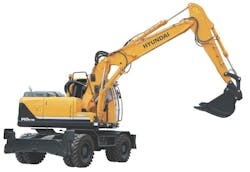 Hyundai R140W 9A wheeled excavator