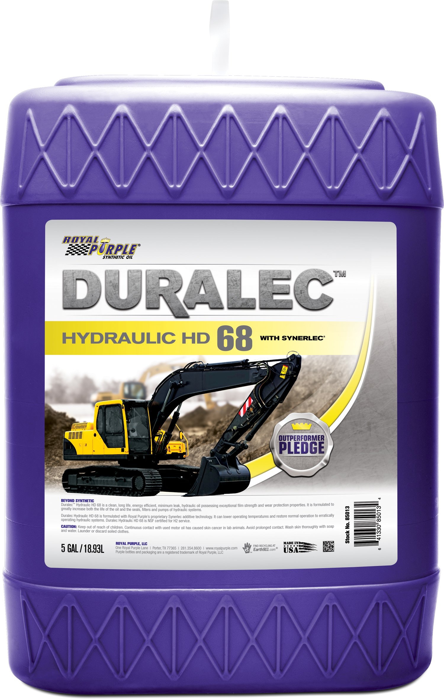 1654797153484 Royal Purple Duralec Hydraulic Hd 68 Pail High Res