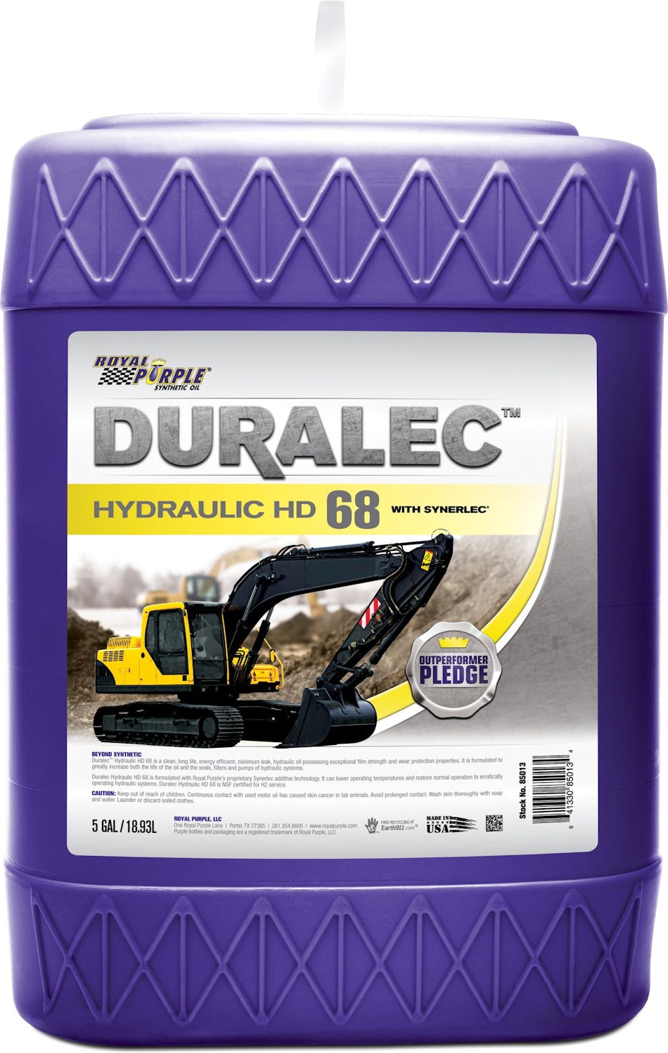Royal Purple Duralec Hydraulic HD 68 - Pail (High Res)