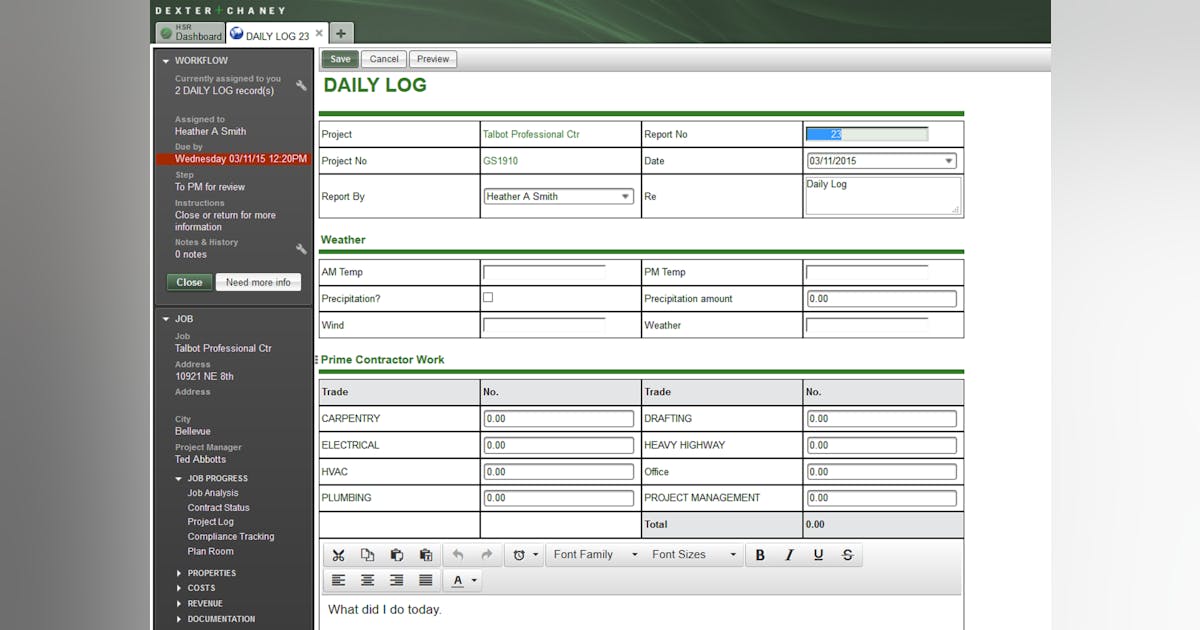 Dexter + Chaney Spectrum Workflow for Spectrum Software Construction Equipment