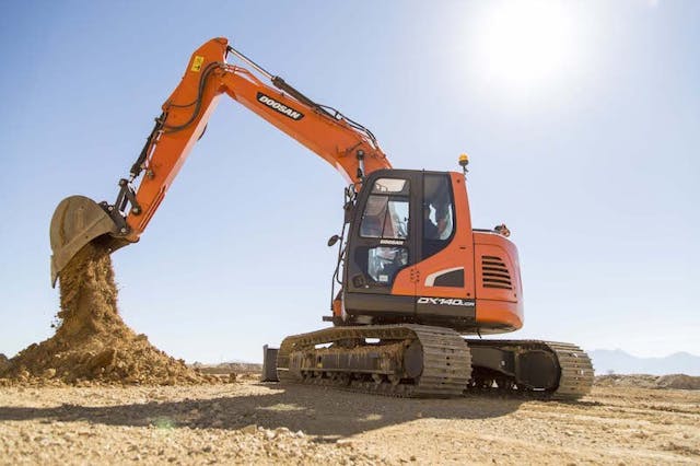 Doosan DX140LCR-5 excavator