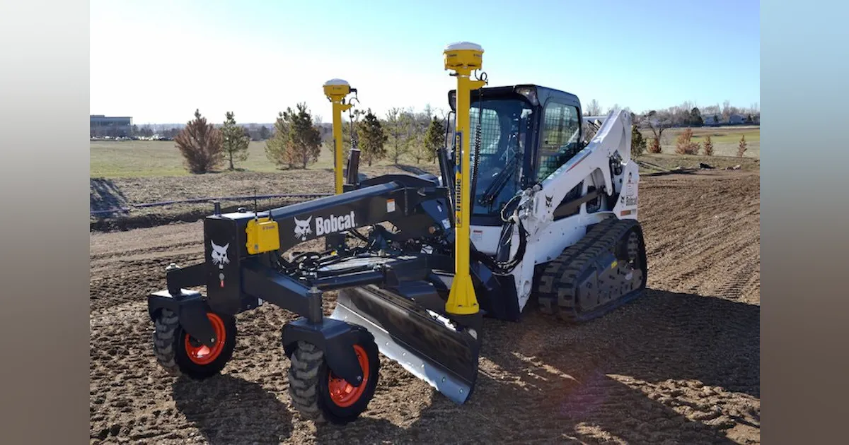 Grade Control System Trimble GCS900 Grade Control System for Bobcat Grader Attachments ...