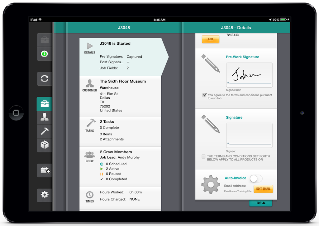 1654798548485 Fieldaware Ipadjobselected