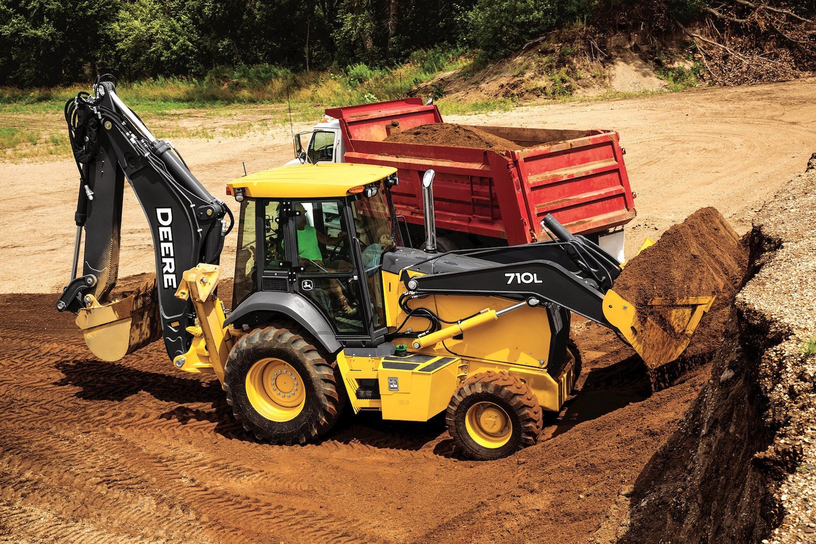 Deere 710L backhoe loader