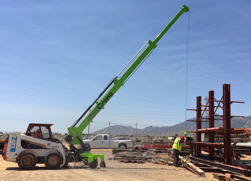 SkidCrane Hydraulic Crane Attachment for Skid Steers Construction
