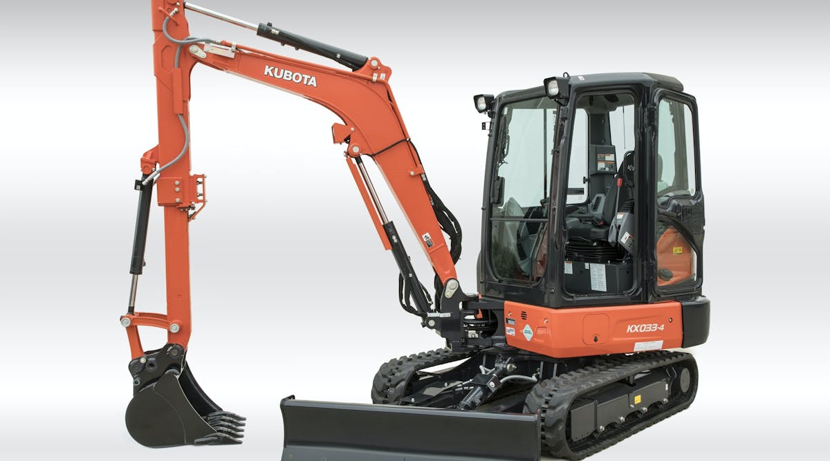 Kubota-KX033-excavator