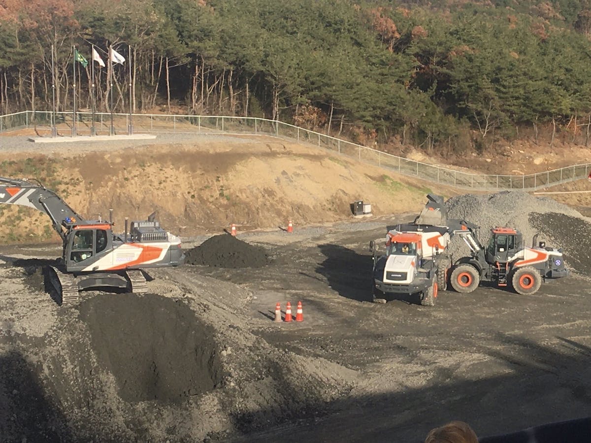 Doosan Shows Autonomous Excavator, Wheel Loader | Construction Equipment