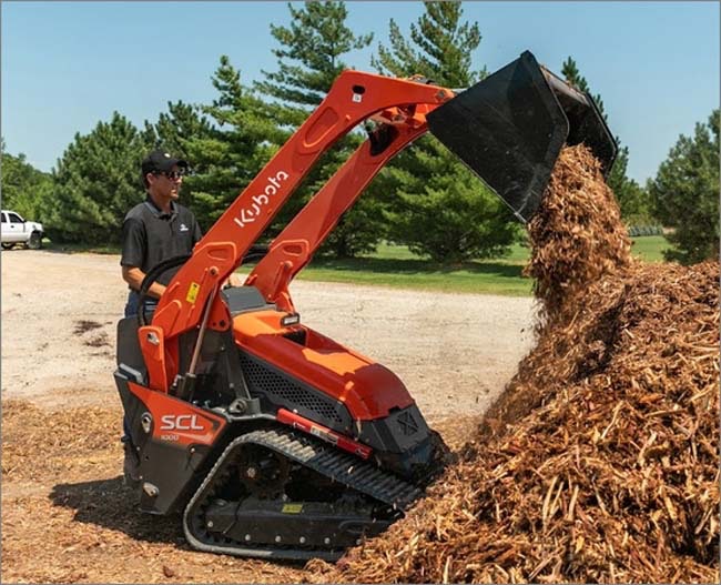 Kubota SCL 1000 Mini, Stand-On Track Skid Steer Loader | Construction ...