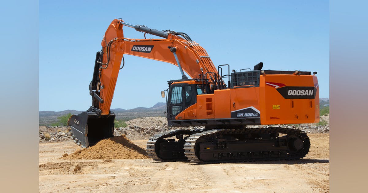 Doosan Adds Largest Excavator, DX800LC-7 | Construction Doosan Adds Largest Excavator, DX800LC-7 | Construction