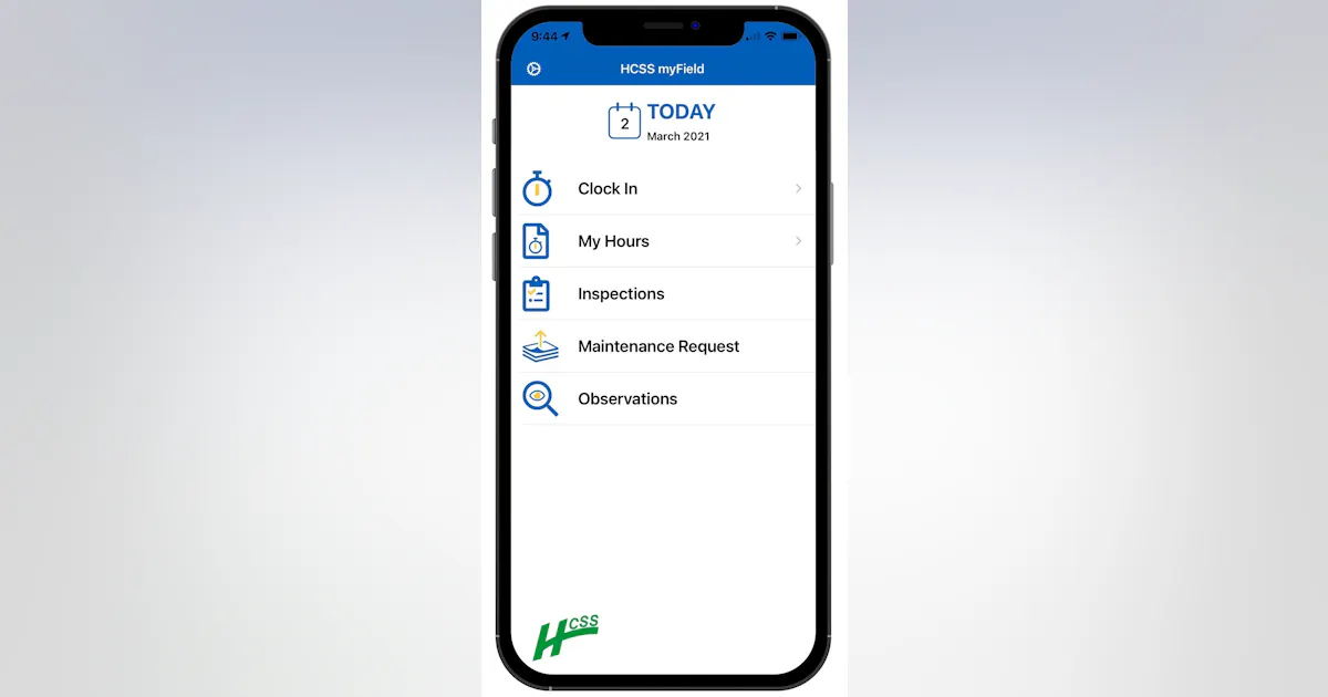 HCSS Intros App for Eqpt. Operations | Construction Equipment