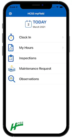 HCSS Intros App for Eqpt. Operations | Construction Equipment