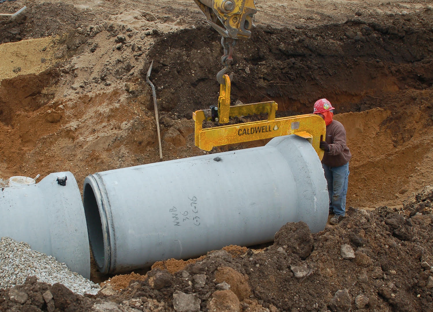 Caldwell Concrete Pipe Lifter Construction Equipment