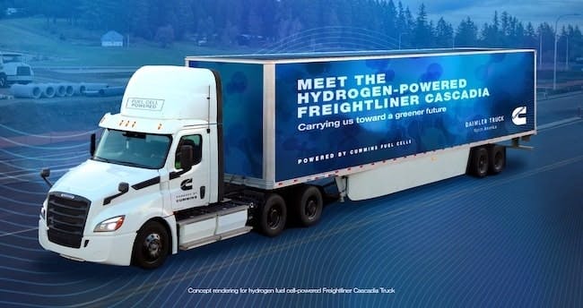 Freightliner Cascadia Hydrogen Truck