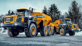 Hyundai&apos;s new ADTs carry payloads of 30 and 45 tons and are matched with the company&apos;s larger excavators and wheel loaders.