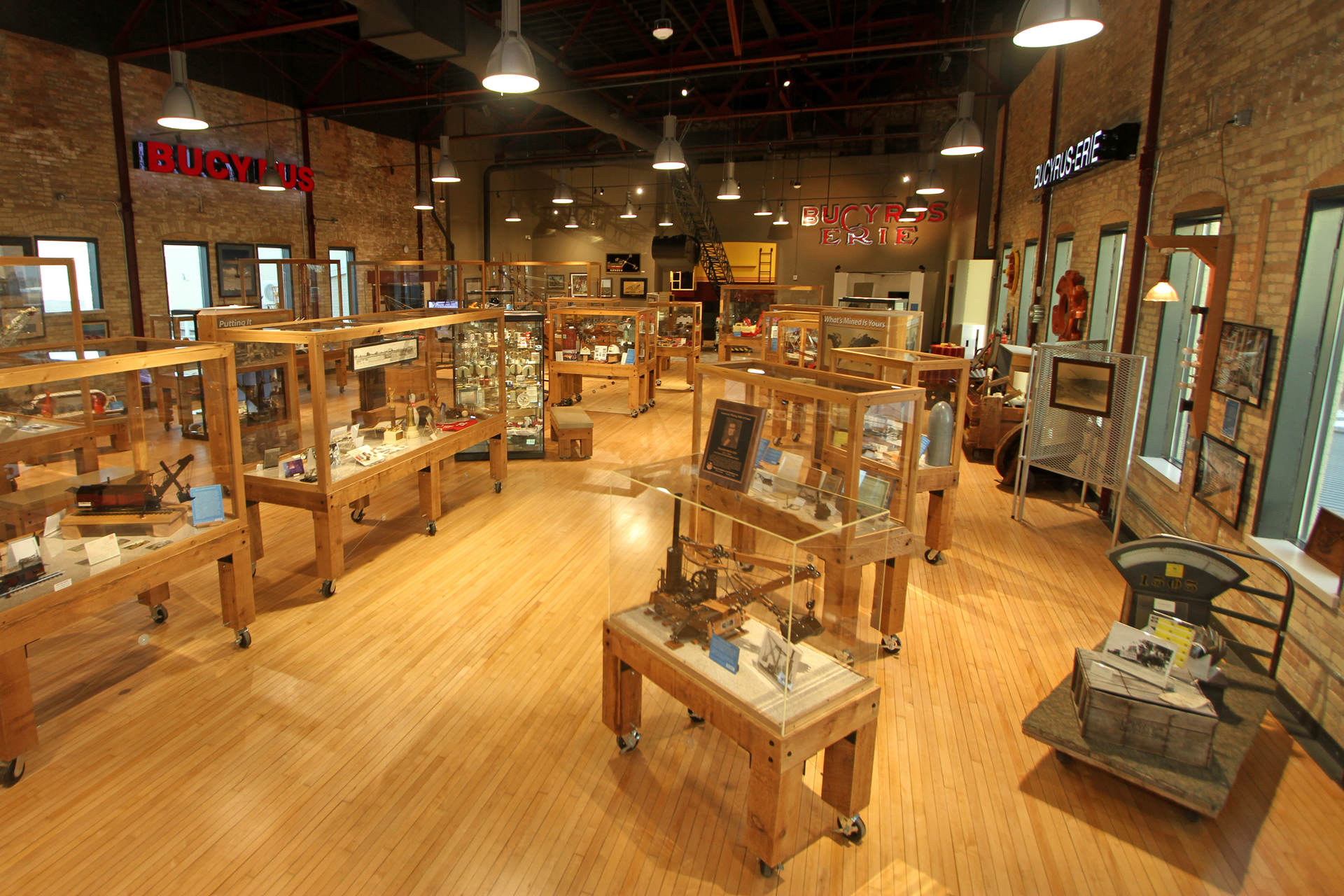 The new Bucyrus Museum includes interactive displays highlighting the company&rsquo;s history.