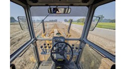 In addition to tech improvements, grader manufacturers have greatly improved visibility to the blade and the sides of the machine.