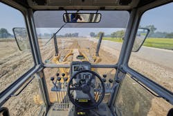 In addition to tech improvements, grader manufacturers have greatly improved visibility to the blade and the sides of the machine. In addition to tech improvements, grader manufacturers have greatly improved visibility to the blade and the sides of the machine.