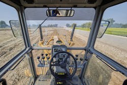 In addition to tech improvements, grader manufacturers have greatly improved visibility to the blade and the sides of the machine.
