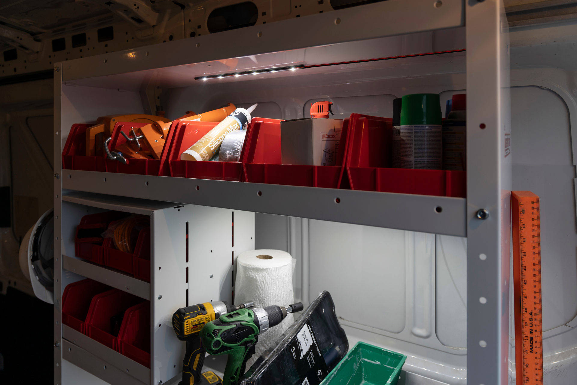 Weather Guard Van Shelf Lighting