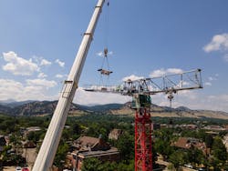Creative Lifting Services Utilizes Vita Load Navigator Technology On Crowded Tower Crane Erection 5