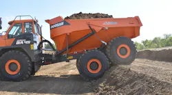 A single axle with a tandem bogie design helps the rear wheels hug terrain.
