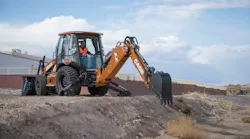 Case 580 Electric Backhoe Loader