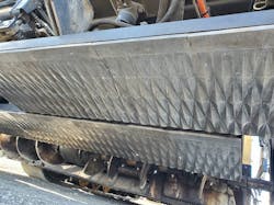 Oxclaw's three-dimensional textured screed provides lateral compaction confinement to asphalt material. Oxclaw's three-dimensional textured screed provides lateral compaction confinement to asphalt material.