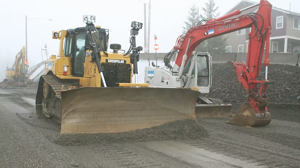 Wildish Standard Paving used a Cat D6 running the Topcon 3D-MC2 solution.