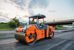 Topcon's intelligent compaction measures resistance to the drum while it's in vibratory mode. Topcon's intelligent compaction measures resistance to the drum while it's in vibratory mode.