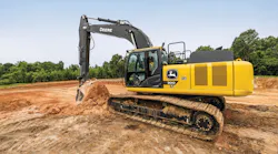 One of Deere's latest tiered excavators is the 300 P Tier.