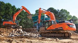 Proper and matched hydraulic flow enables the carrier to properly implement the breaker's impact power. Proper and matched hydraulic flow enables the carrier to properly implement the breaker's impact power.