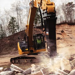 Attachments like hammers and tilt rotators are popular with the size class. Attachments like hammers and tilt rotators are popular with the size class.