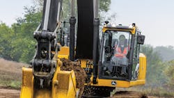John Deere is &apos;Performance Tiering&apos; its excavators. &apos;X&apos; denotes the highest technology offering, &apos;P&apos; is for high production with advanced features, and &apos;G&apos; is &apos;practically equipped&apos; for light- to medium-duty tasks.