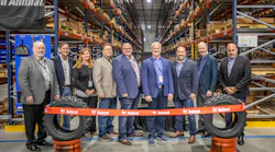 L-R: Robert Gaughan, APL Logistics Group General Manager; Mark Hanson, APL Logistics Director of Global Accounts, Courtney Fletcher, Bobcat VP Legal; Scott Simnitch, Bobcat Aftermarket Operations Manager; Mike Tietz, Bobcat Aftermarket General Manager; Mike Ballweber, Bobcat Company North America President; Lance Mathern, VP Global Portable Power; Neil Smith, Chief Commercial Officer for APL Logistics North America; Fabio Duque, APL Logistics Regional VP