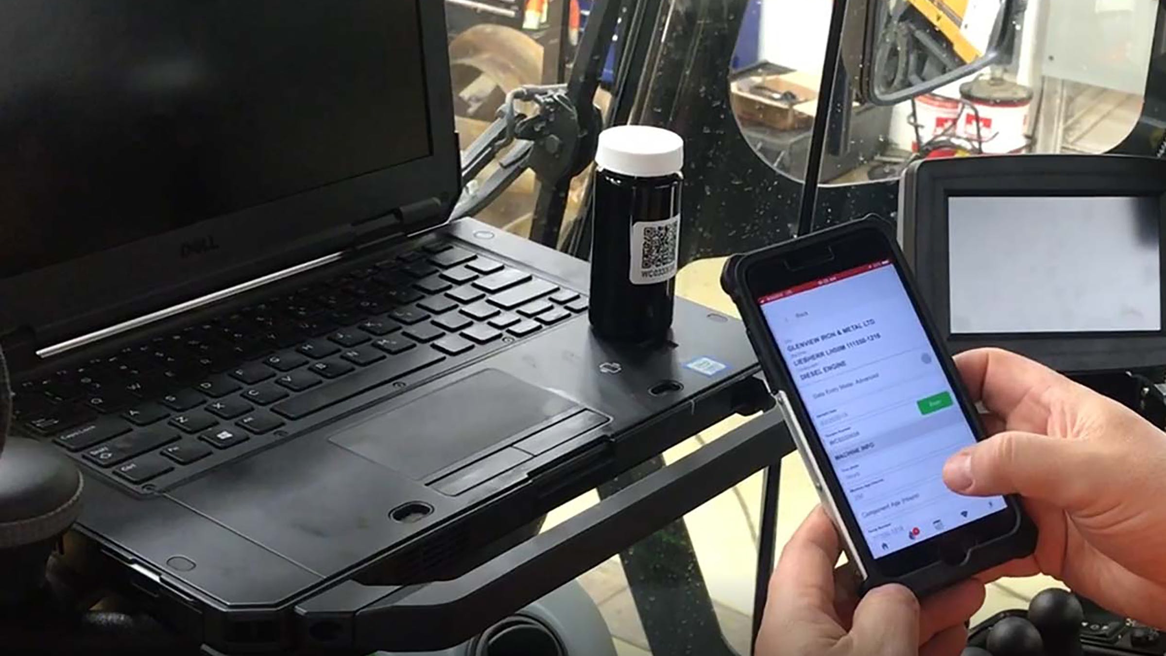 An oil analysis companion App can eliminate manually filling out laboratory sample information forms.