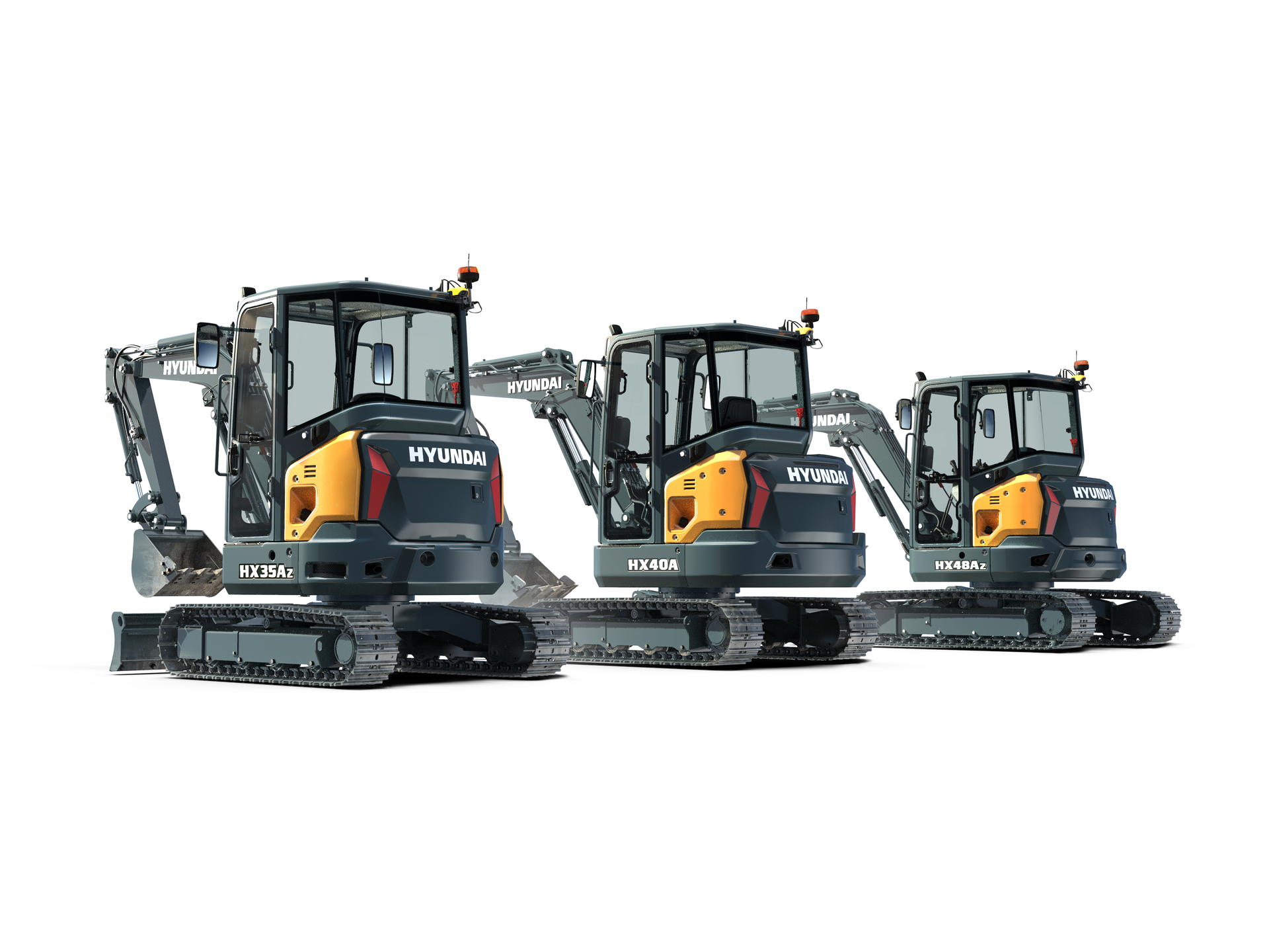 Hyundai Hx35 Az Hx40 A Hx48 Az Excavators